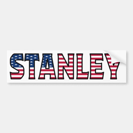 Stanley Name Vorname USA Aufkleber Sticker Auto (Voorkant)