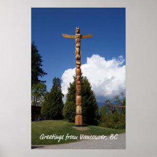 Stanley Park Totem Pole Poster