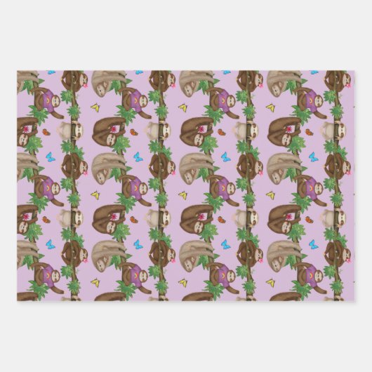 Stanley Sloth & amis enveloppant du papier (Devant)