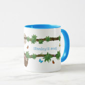 Stanley Sloth bleu tasse personnalisée (Devant droit)
