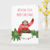 Stanley Sloth dans la carte de fête de jumper de N (Fleur jaune)