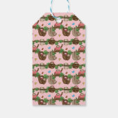 Stanley Sloth en vrienden roze cadeau label Cadeaulabel (Achterkant)