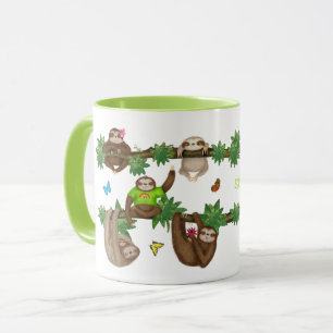 Stanley Sloth green personalized mug Mok
