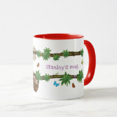 Stanley Sloth mauve tasse personnalisée (Devant droit)