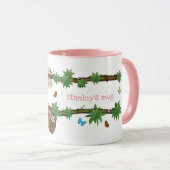 Stanley Sloth rose tasse personnalisée (Devant droit)