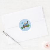 Stanley Sloth stickers bleu rond (Enveloppe)
