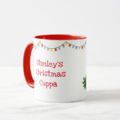 Stanley Sloth tasse de Noël personnalisée (Devant gauche)