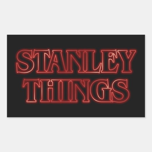 Stanley Things Rechthoekige Sticker (Voorkant)