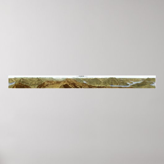 STANSERHORN Swiss Alps Panorama 360° Poster (Devant)