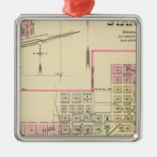 Stanton en Pilger, Nebraska Metalen Ornament