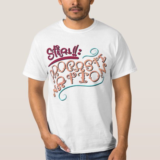 Stap 1: Uitstelgedrag T-shirt (Voorkant)