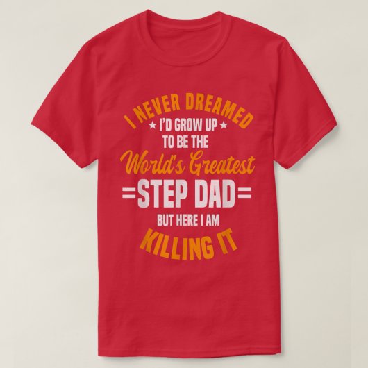 Stap Dad Stepfather Vaderdag Stepdad T-shirt (Design voorkant)