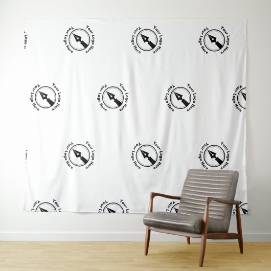 Stap en Herhaal Notaris Business Logo Event White Wandkleed (In Situ (horizontaal))