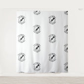 Stap en Herhaal Notaris Business Logo Event White Wandkleed (Voorkant)