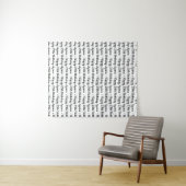 Stap- en herhaal verbindingsbalk | Aangepaste teks Wandkleed (In Situ (horizontaal))