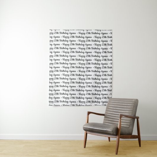 Stap- en herhaal verbindingsbalk | Aangepaste teks Wandkleed (In situ)
