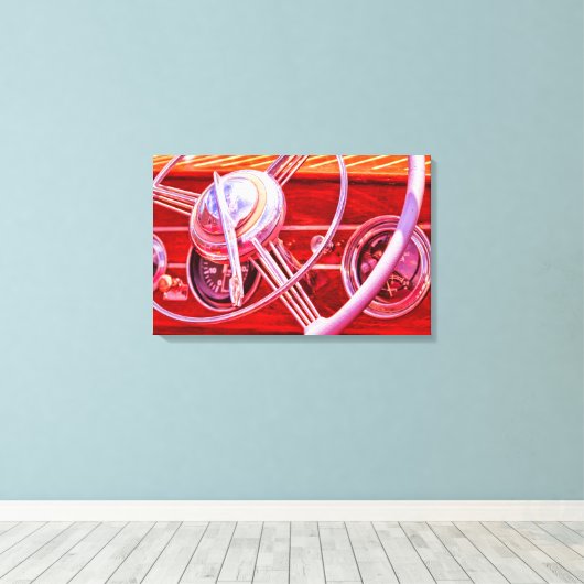 Stap in canvas afdruk (Insitu (Houten vloer))