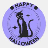 Stap in de Halloween Ronde Sticker (Voorkant)
