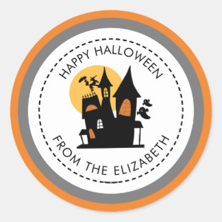 Stap in de Halloween Ronde Sticker