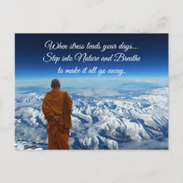 Stap in de natuur briefkaart