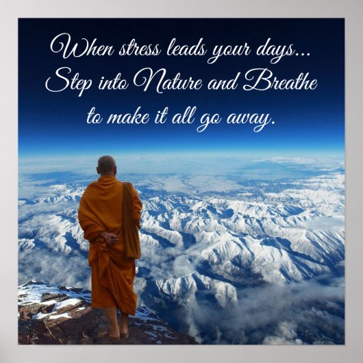 Stap in de natuur poster (Voorkant)