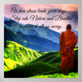 Stap in de natuur poster