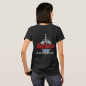 Stap in de Pods! Rosie Vrouwen Basic Donker T-shir T-shirt (Achterkant volledig)