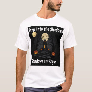 Stap in de schaduw in stijl t-shirt
