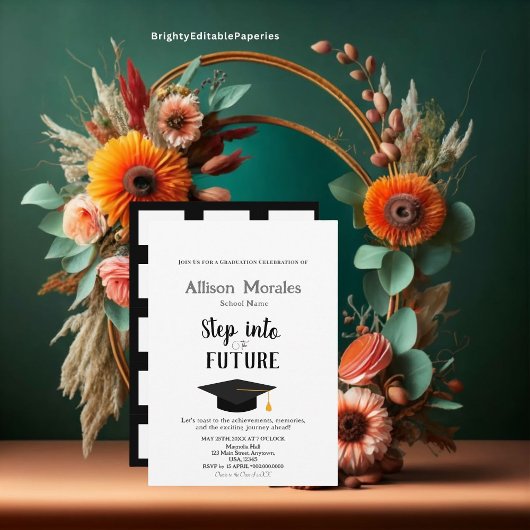 Stap in de toekomst Simple Classic Afstuderen Kaart