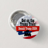 Stap in de Trump Train Button Donald Trump 2016 (Voorkant /achterkant)