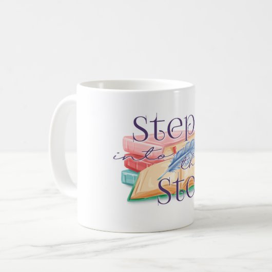 Stap in de verhaal koffie Mok (Voorkant links)