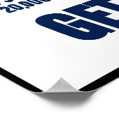 Stap in de vuilnisbak — rand poster (Hoek)