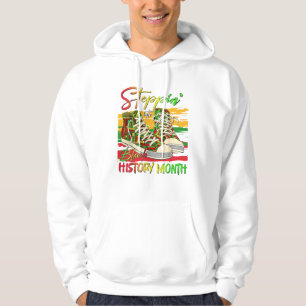 Stap in de zwarte geschiedenis maand zwart hoodie