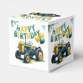 Stap in Gear Tractor 3rd Birthday Bash Bedankdoosjes (Achterkant)