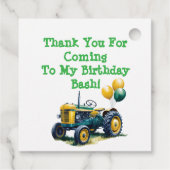 Stap in Gear Tractor 3rd Birthday Bash Bedankjes Labels (Achterkant)