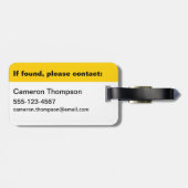 Stap in het avontuur bagagelabel (Achterkant horizontaal)