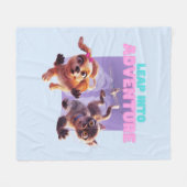 Stap in het avontuur fleece deken (Voorkant (Horizontaal))