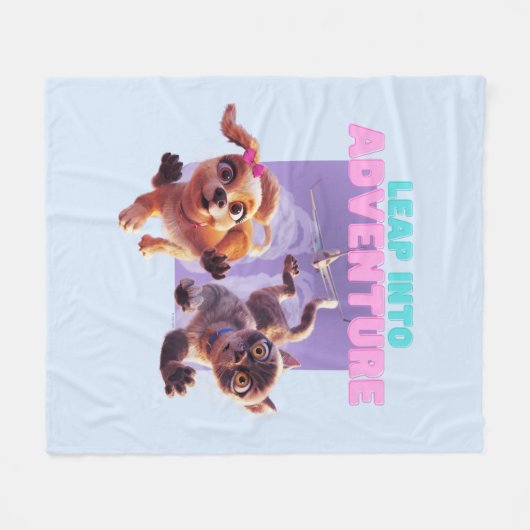 Stap in het avontuur fleece deken (Voorkant (Horizontaal))