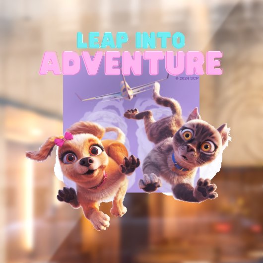 Stap in het avontuur raamsticker (Vel 2)