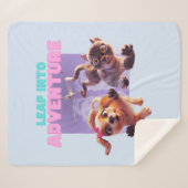 Stap in het avontuur sherpa deken (Voorkant (horizontaal))