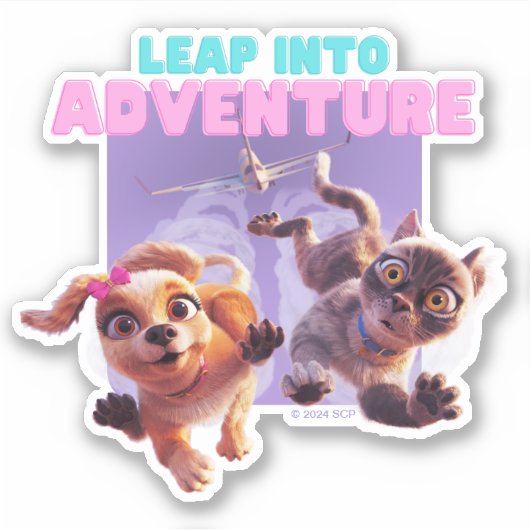 Stap in het avontuur sticker (Voorkant)