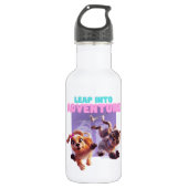 Stap in het avontuur waterfles  (Voorkant)