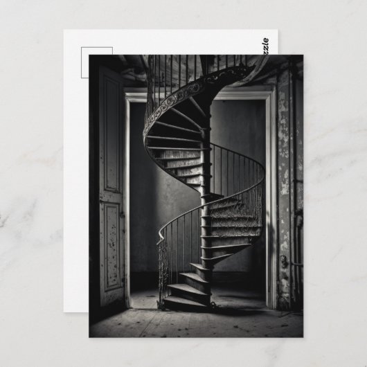 Stap in het mysterie met onze  geïnspireerde t- briefkaart (Voorkant / Achterkant)