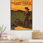 Stap in het Wilde Westen: 'The Lost Trail' Poster (Keuken)