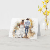 Stap in liefde en avontuur kaart (Gele Bloem)