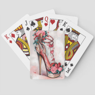 Stap in liefde pokerkaarten
