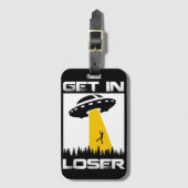Stap in Loser, Funny UFO, Alien Abduction Bagagelabel (Voorkant (verticaal))