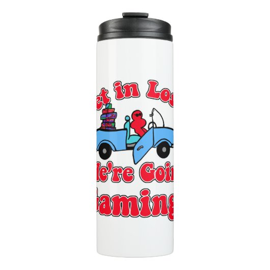 Stap in Loser Going Gaming Grappige Slogan Thermosbeker (Voorkant)
