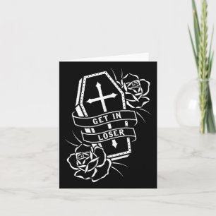 Stap in Loser Punk Gothic Tattoo Coffin Kaart