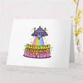 Stap in Loser We gaan naar een Drag Show UFO Kaart (Gele Bloem)